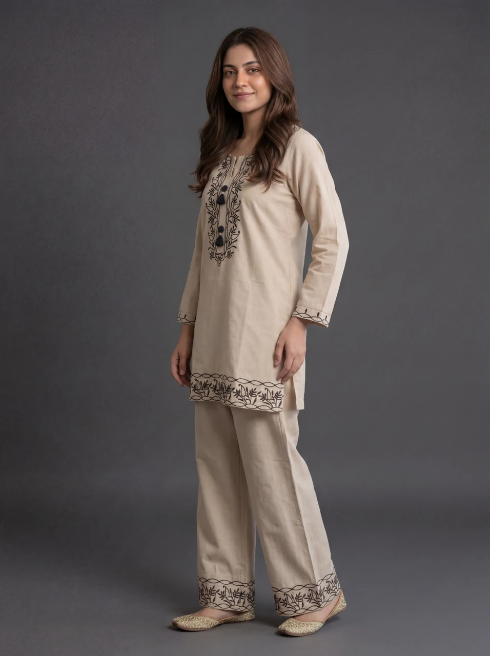 Cotton Kurta with long sleev - Image 2