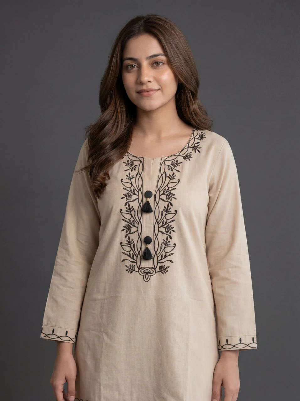 Cotton Kurta with long sleev - Image 3